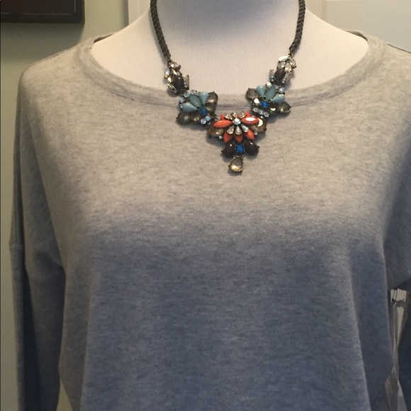 Project J cotton crew neck three quarter sweater - Picture 2 of 6